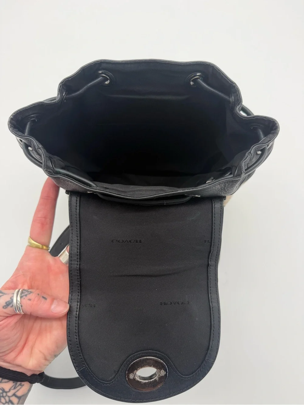 Coach Patchwork Leather Backpack